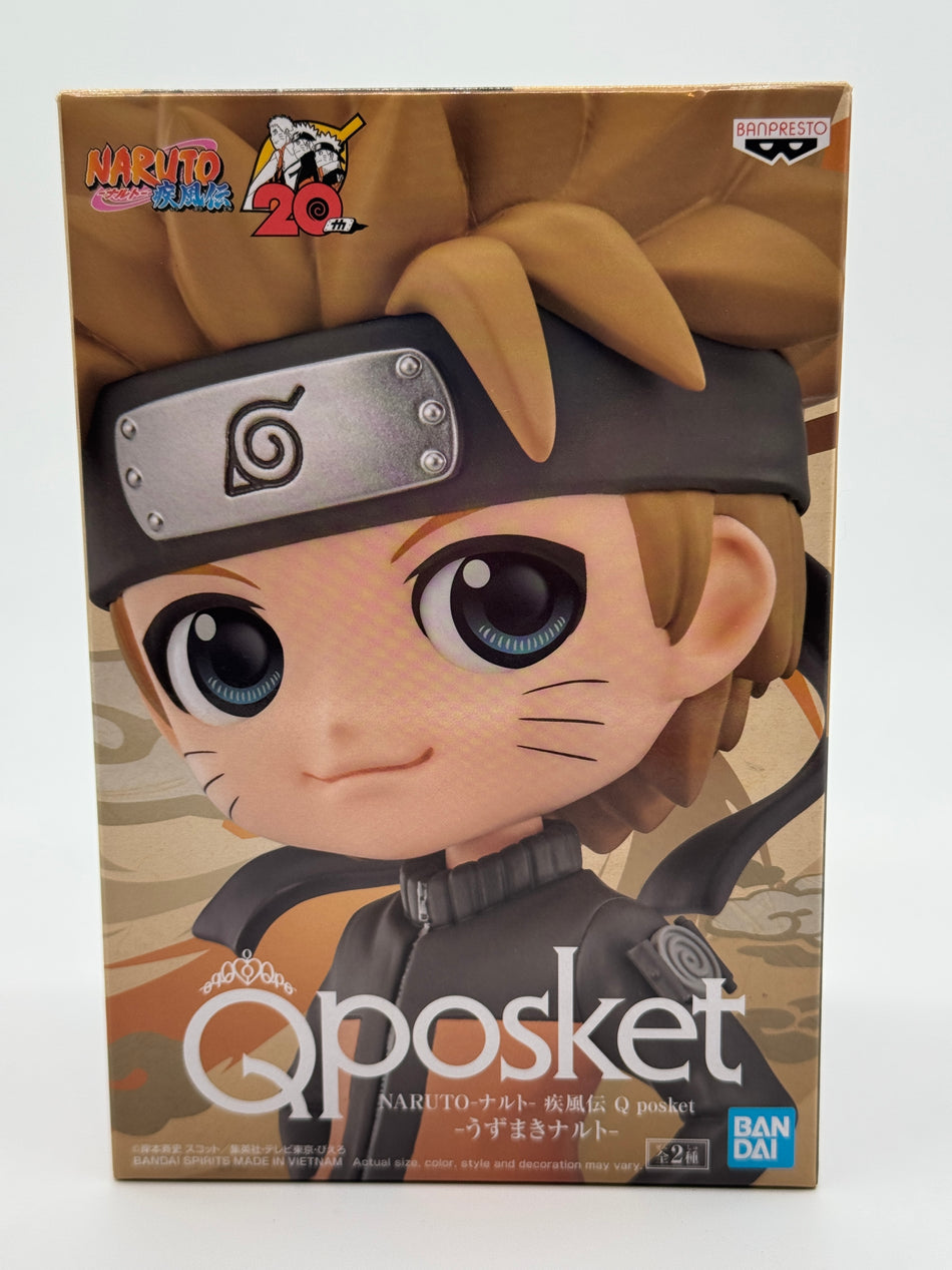Naruto Shippuden Q Posket Uzumaki Naruto Ver B Figure Banpresto New