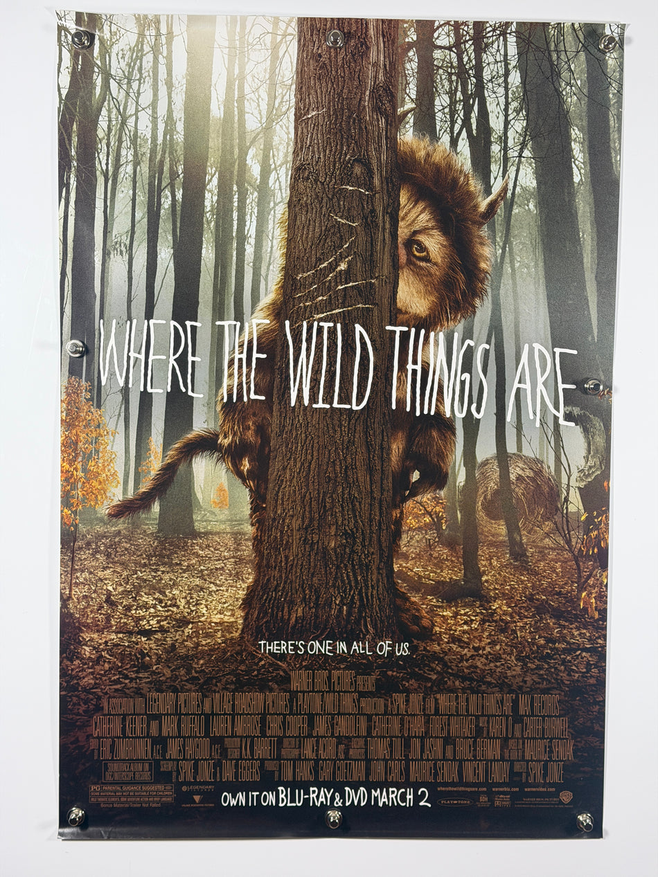 Where the Wild Things Are (2009) Original Video Poster 27x40 SS Rolled Spike Jonze Maurice Sendak