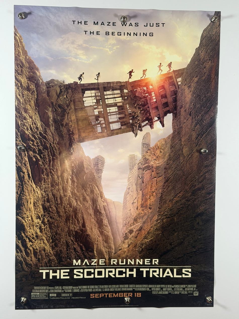 Maze Runner: The Scorch Trials (2015) Original Movie Poster 27x40 DS Rolled Dylan O’Brien - Joe's Geek VLT