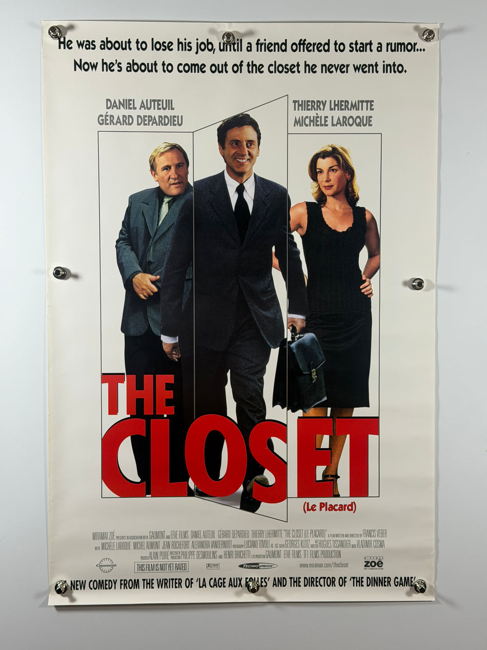 The Closet (2001) Original Movie Poster 27x40 SS Rolled Daniel Auteuil Gerard Depardieu - Joe's Geek VLT