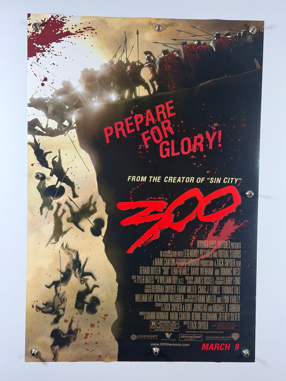 300 (2006) Original Movie Poster 27x40 SS Rolled Gerard Butler Zack Snyder Frank Miller