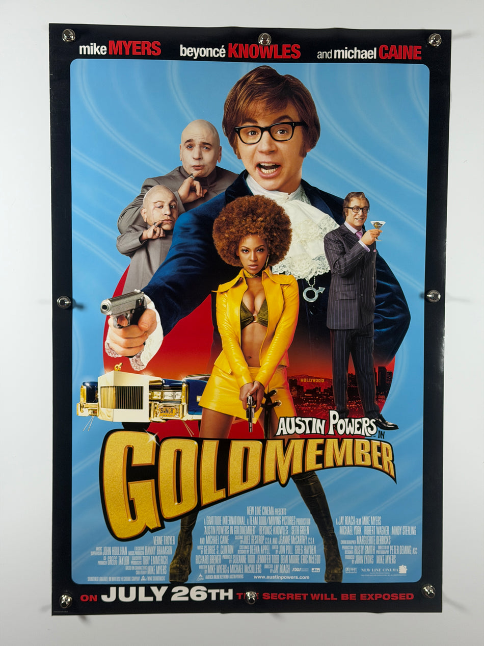 Austin Powers in Goldmember (2002) Original Movie Poster 27x40 DS Rolled Mike Myers Beyoncé