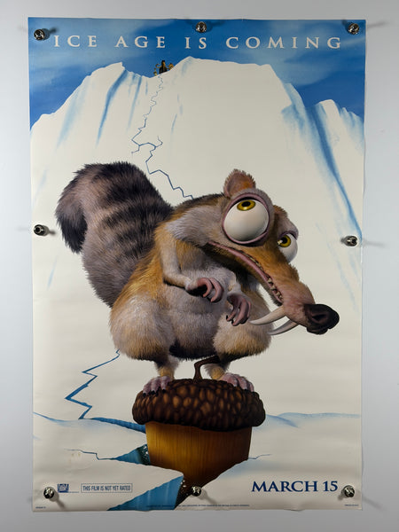 Ice Age (2002) Original Movie Poster 27x40 DS Rolled Scrat Ray Romano John Leguizamo - Joe's Geek VLT