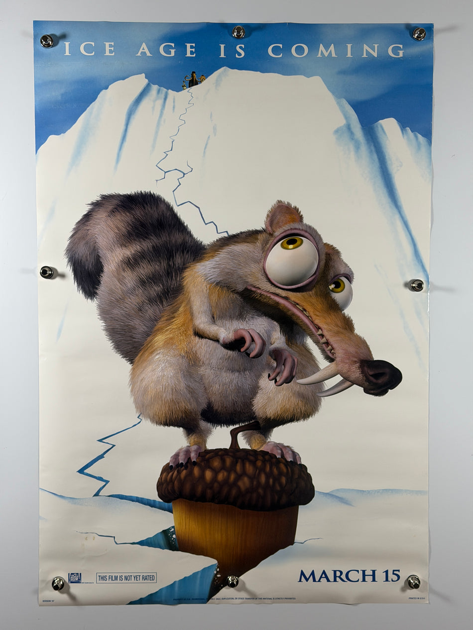 Ice Age (2002) Original Movie Poster 27x40 DS Rolled Scrat Ray Romano John Leguizamo - Joe's Geek VLT