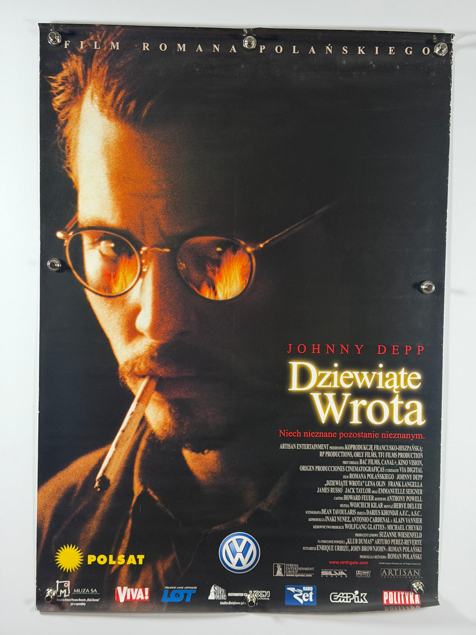 The Ninth Gate (1999) Polish Movie Poster Rolled SS Johnny Depp Roman Polanski Foreign Release