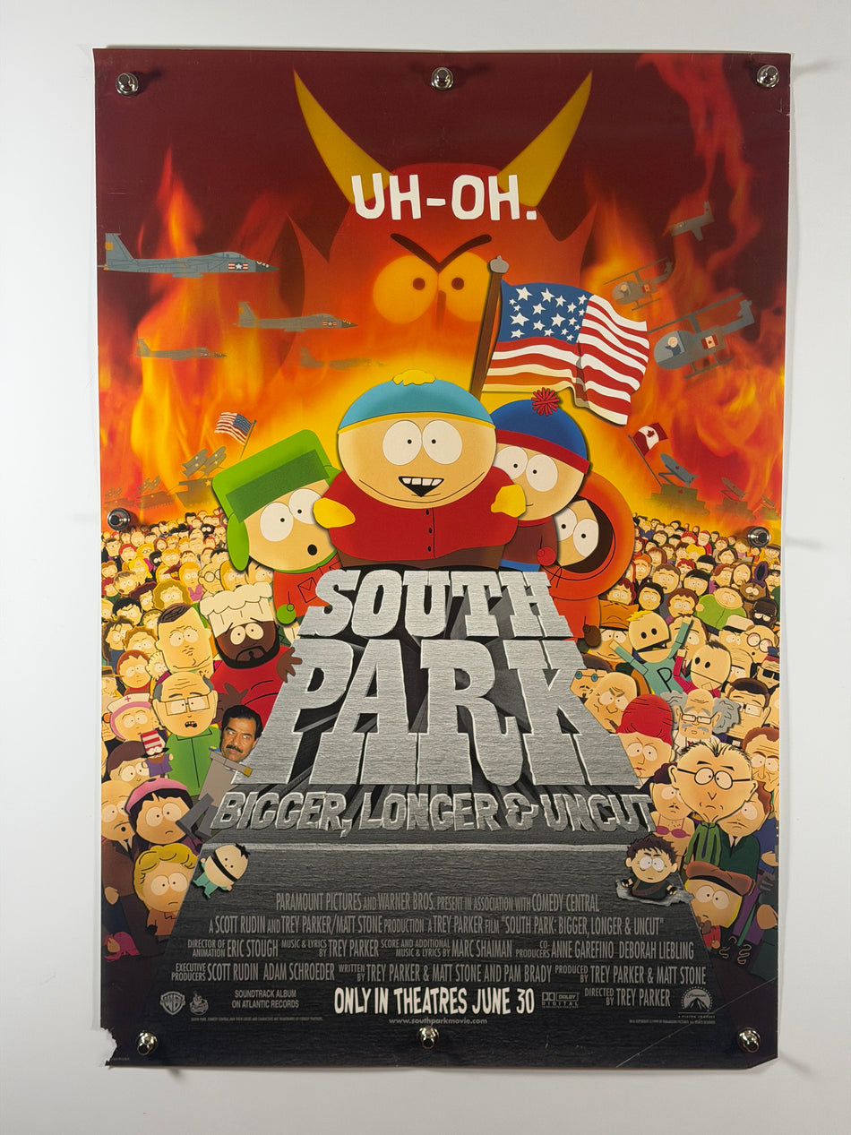 South Park Bigger Longer & Uncut (1999) Original Movie Poster 27x40 DS Rolled Trey Parker Matt Stone - Joe's Geek VLT