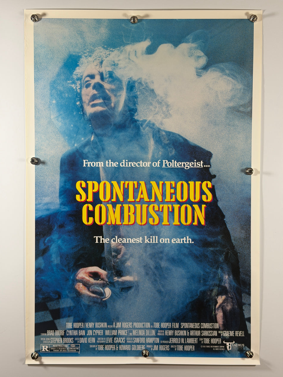 Spontaneous Combustion (1990) Original Movie Poster 27x41 SS Rolled Tobe Hooper Brad Dourif - Joe's Geek VLT