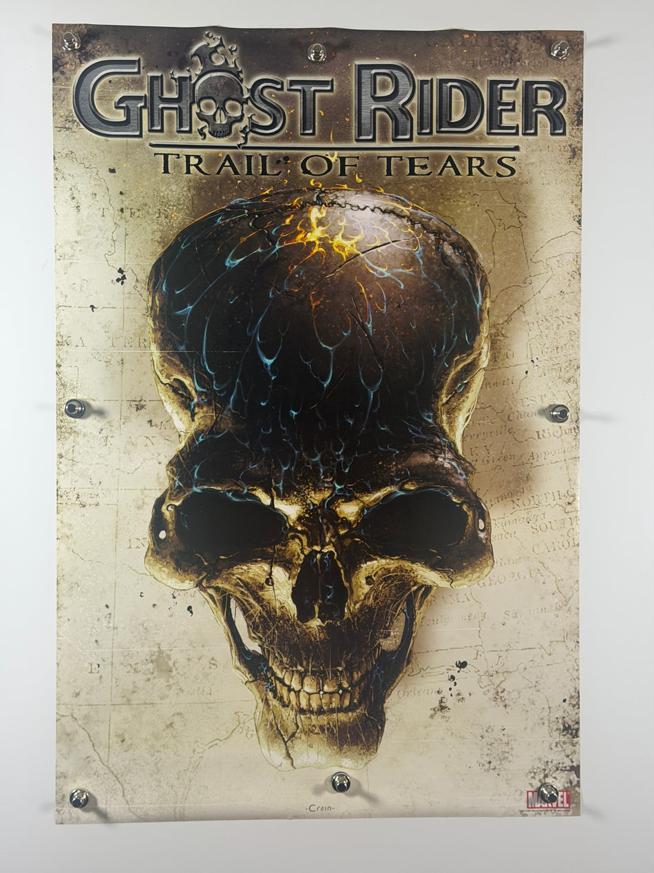 Ghost Rider Trail of Tears (2007) Marvel Promo Poster Rolled Clayton Crain Garth Ennis - Joe's Geek VLT