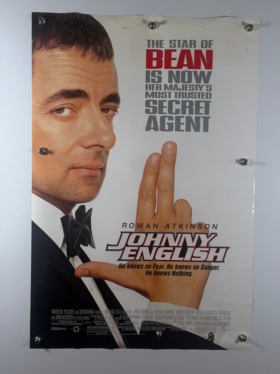 Johnny English (2003) Original Movie Poster 27x40 DS Rolled Rowan Atkinson Secret Agent - Joe's Geek VLT