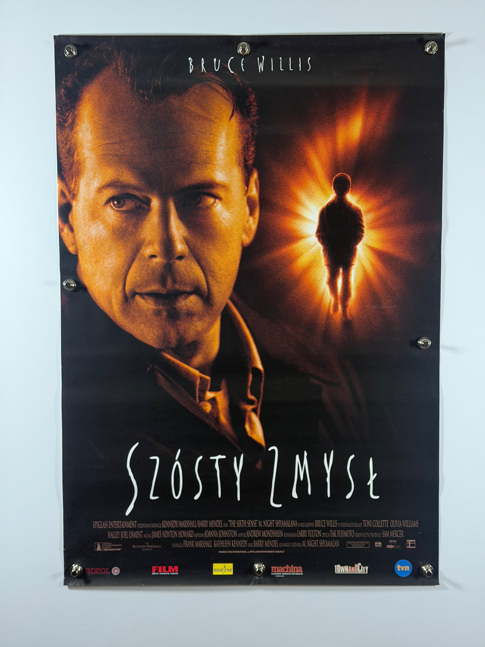 The Sixth Sense (1999) Polish Movie Poster Rolled Bruce Willis Haley Joel Osment