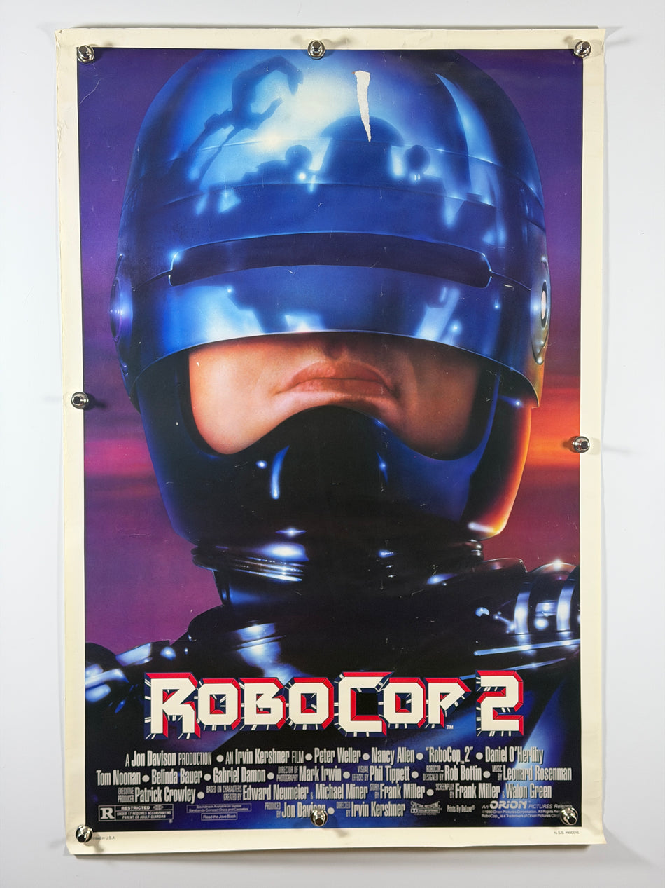RoboCop 2 (1990) Original Movie Poster 27x41 DS Rolled Peter Weller Nancy Allen - Joe's Geek VLT