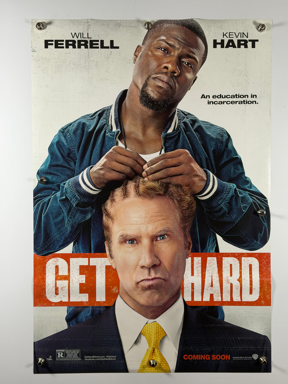 Get Hard (2015) Original Movie Poster 27x40 DS Rolled Will Ferrell Kevin Hart - Joe's Geek VLT