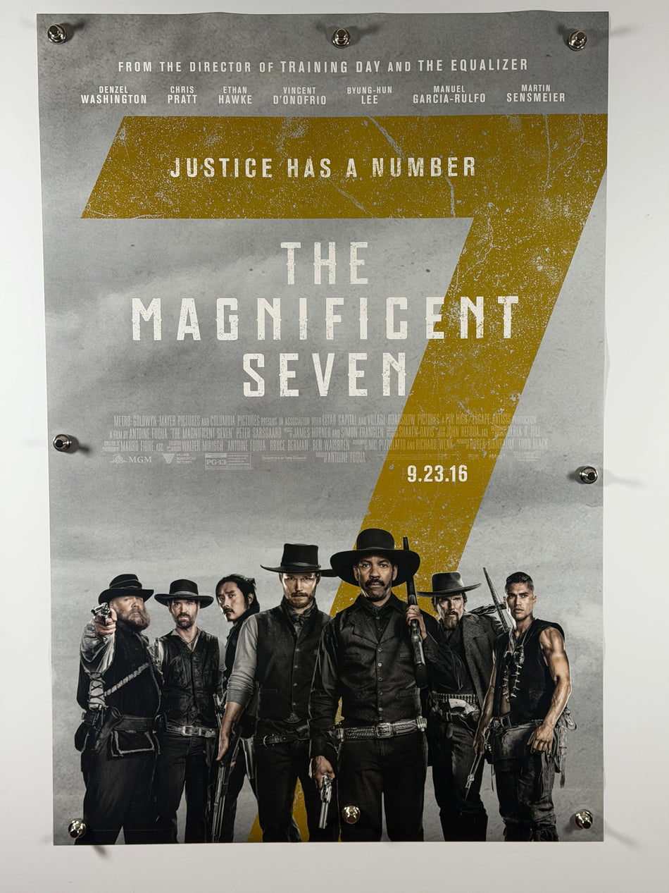 The Magnificent Seven (2016) Original Movie Poster 27x40 DS Rolled Denzel Washington Chris Pratt