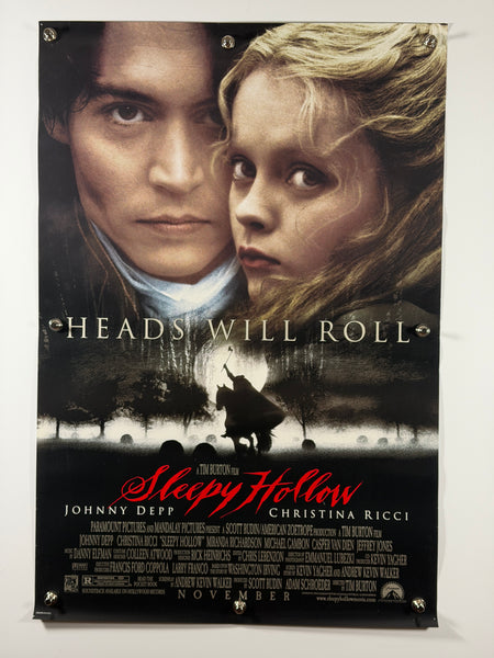 Sleepy Hollow (1999) Original Movie Poster 27x40 DS Rolled Johnny Depp Christina Ricci - Joe's Geek VLT