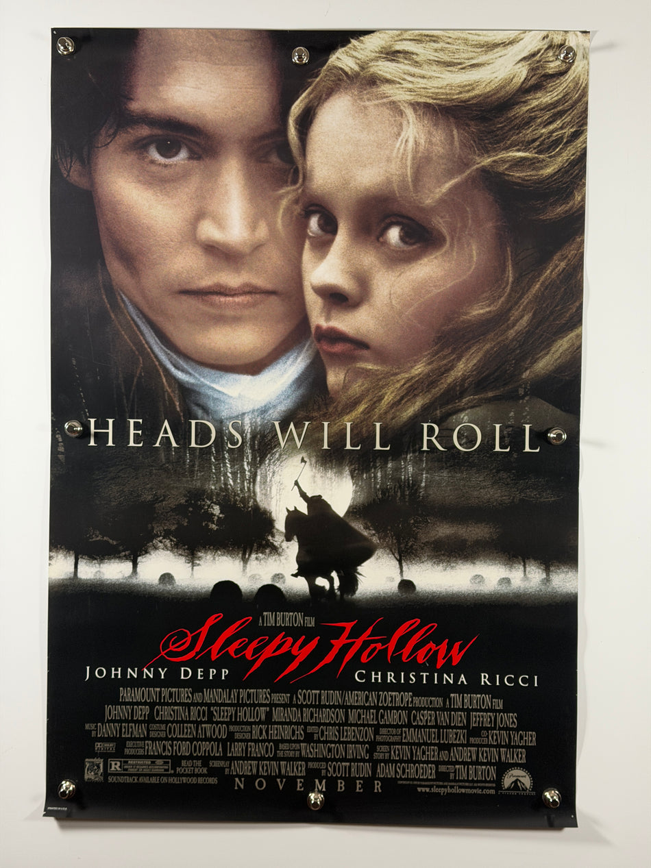 Sleepy Hollow (1999) Original Movie Poster 27x40 DS Rolled Johnny Depp Christina Ricci - Joe's Geek VLT