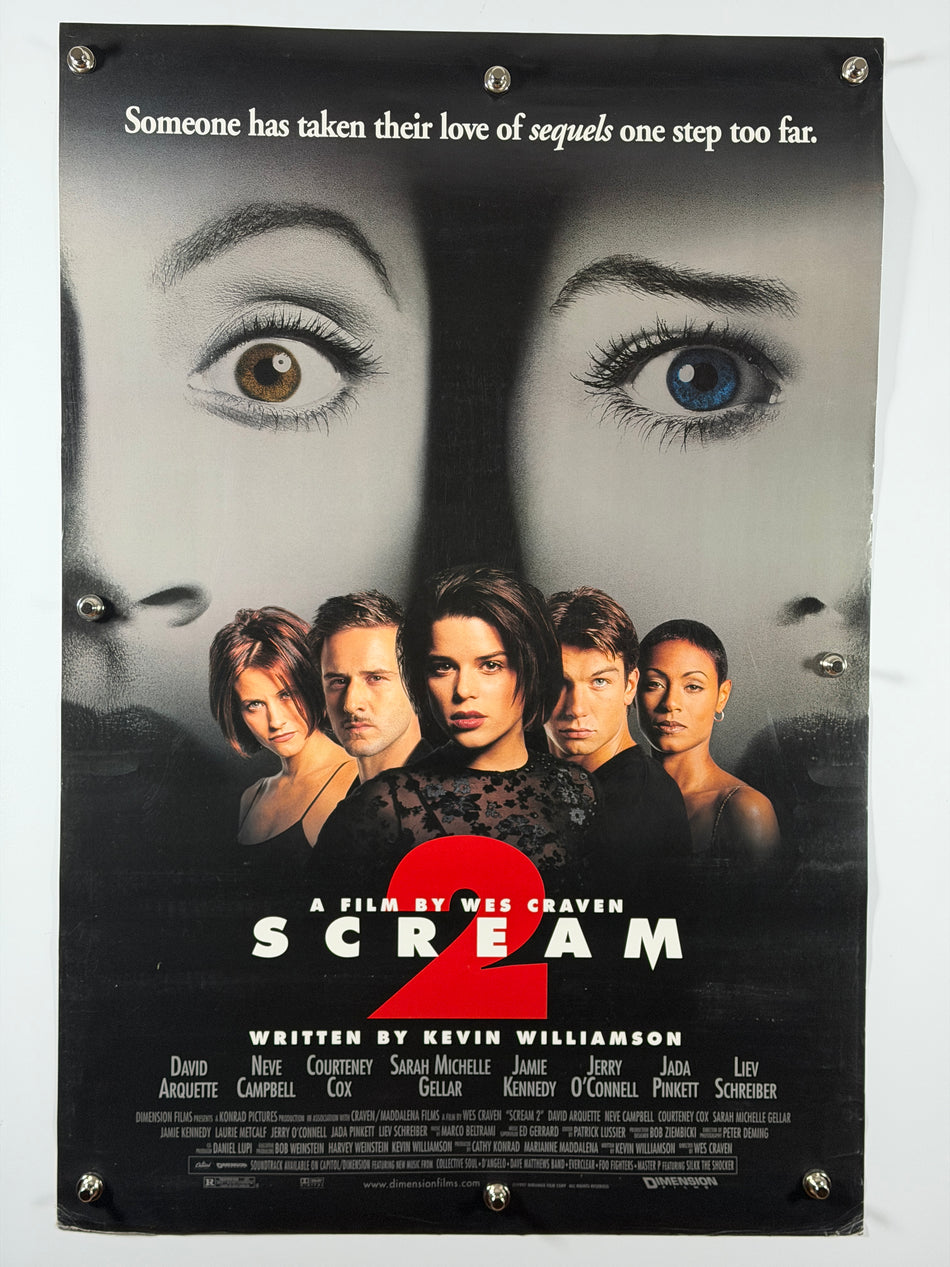 Scream 2 (1997) Original Movie Poster 27x40 DS Rolled Neve Campbell Courteney Cox - Joe's Geek VLT