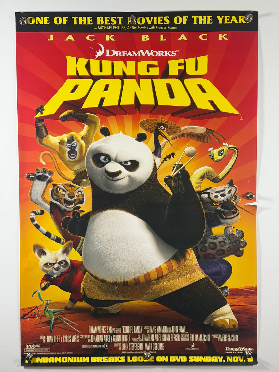 Kung Fu Panda 2008 Original Home Video Poster 27x40 SS Rolled DreamWorks Jack Black - Joe's Geek VLT
