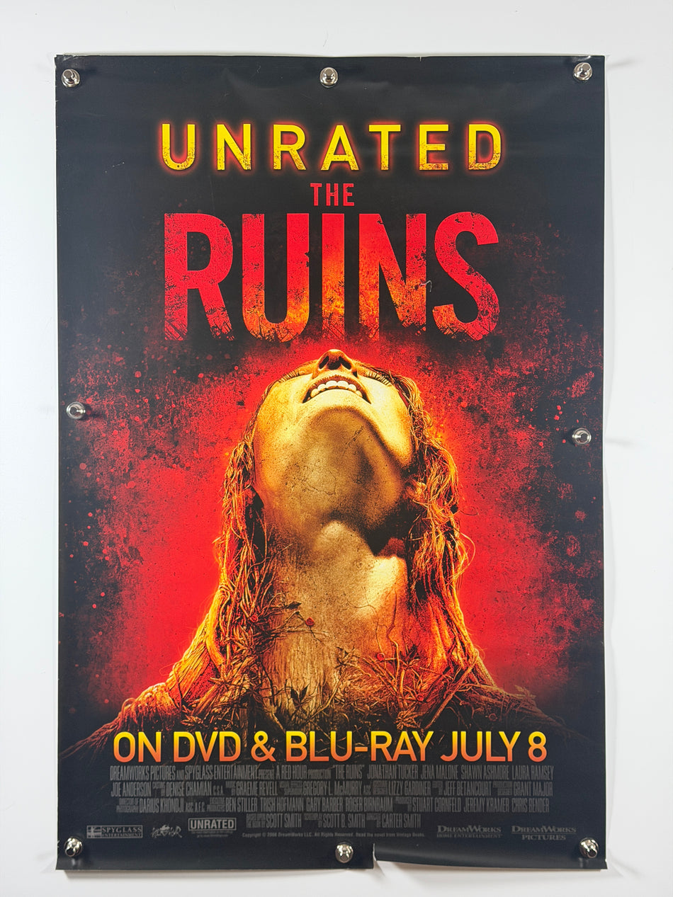 The Ruins Unrated 2008 Original Home Video Poster 27x40 SS Rolled Jena Malone Jonathan Tucker