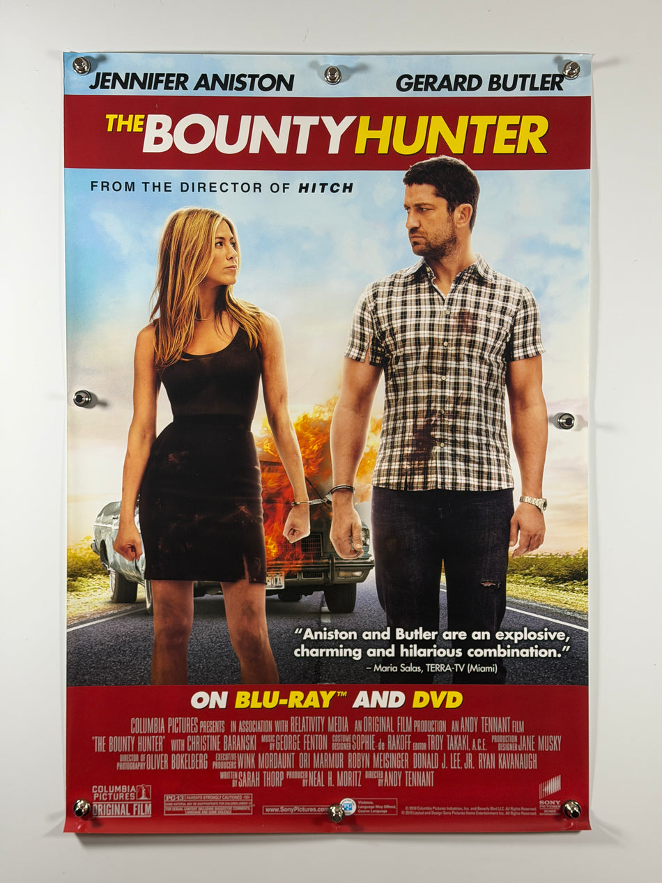 The Bounty Hunter 2010 Original Home Video Poster 27x40 SS Rolled Jennifer Aniston Gerard Butler - Joe's Geek VLT