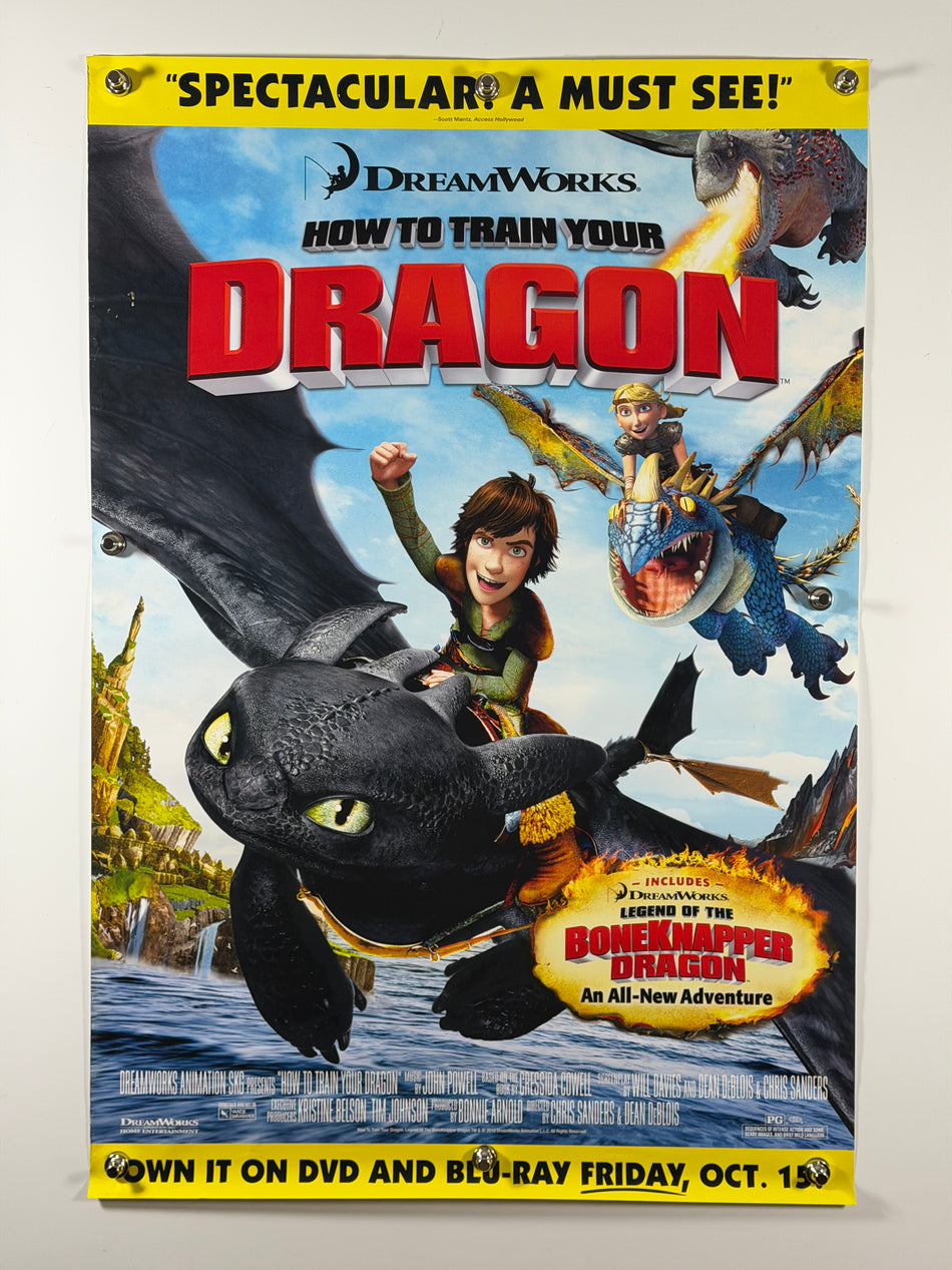 How to Train Your Dragon 2010 Original Home Video Poster 27x40 SS Rolled DreamWorks - Joe's Geek VLT