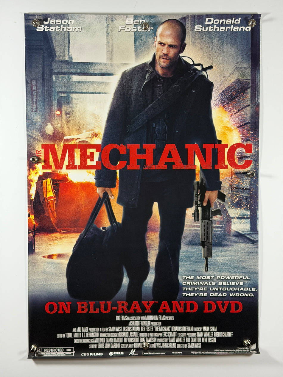 The Mechanic 2011 Original Home Video Poster 27x40 SS Rolled Jason Statham Ben Foster