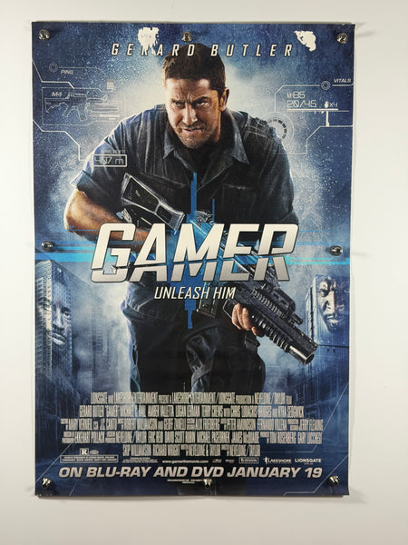 Gamer 2009 Original Home Video Poster 27x40 SS Rolled Gerard Butler Michael C. Hall - Joe's Geek VLT