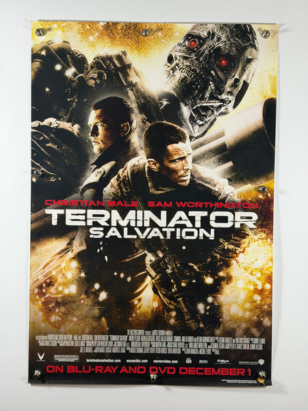 Terminator Salvation 2009 Original Home Video Poster 27x40 SS Rolled Christian Bale Sam Worthington - Joe's Geek VLT