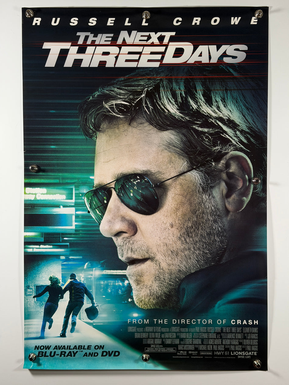 The Next Three Days 2010 Original Home Video Poster 27x40 SS Rolled Russell Crowe Elizabeth Banks