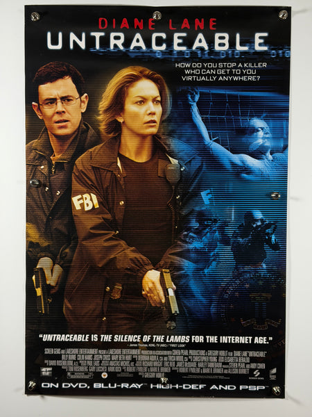 Untraceable 2008 Original Home Video Poster 27x40 SS Rolled Diane Lane Colin Hanks - Joe's Geek VLT