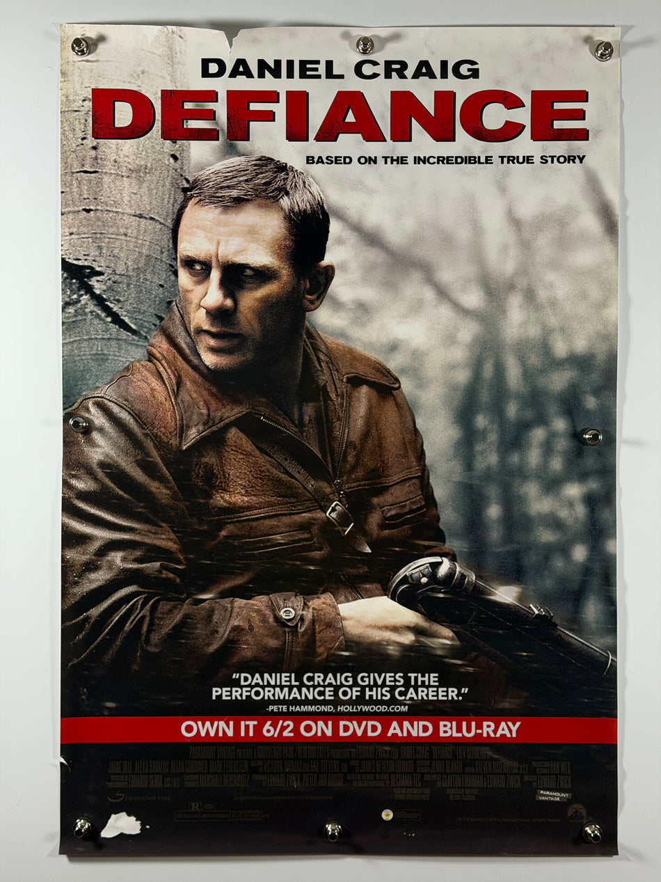 Defiance 2008 Original Home Video Poster 27x40 SS Rolled Daniel Craig Liev Schreiber - Joe's Geek VLT