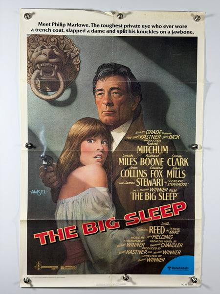 The Big Sleep 1978 Original Movie Poster 27x41 SS Folded Robert Mitchum - Joe's Geek VLT