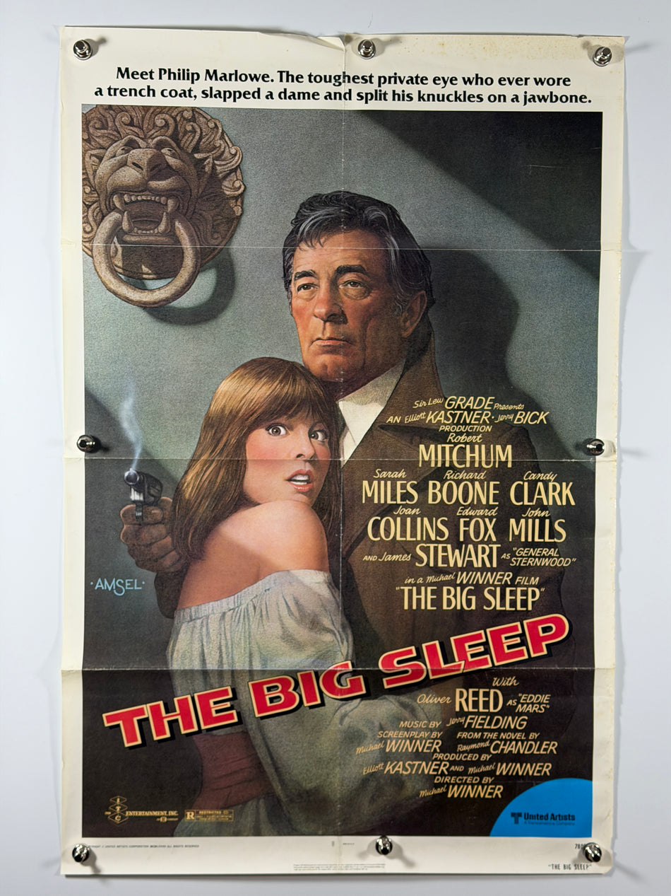 The Big Sleep 1978 Original Movie Poster 27x41 SS Folded Robert Mitchum - Joe's Geek VLT