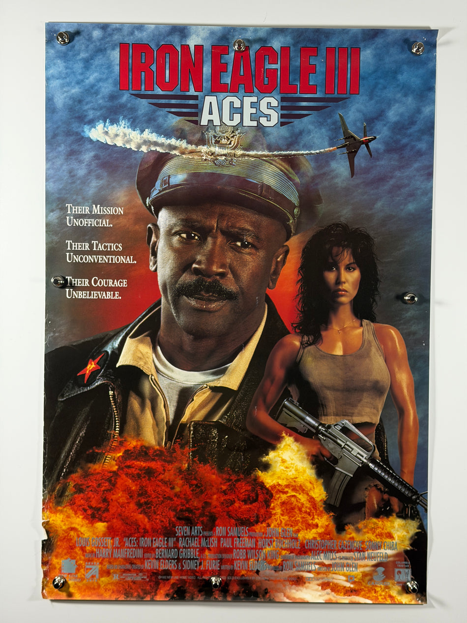 Iron Eagle III: Aces 1992 Original Movie Poster 27x40 SS Rolled Louis Gossett Jr - Joe's Geek VLT