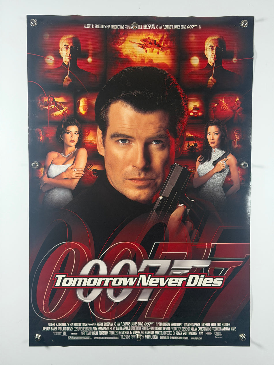 Tomorrow Never Dies 1997 Original Movie Poster 27x40 DS Rolled Pierce Brosnan