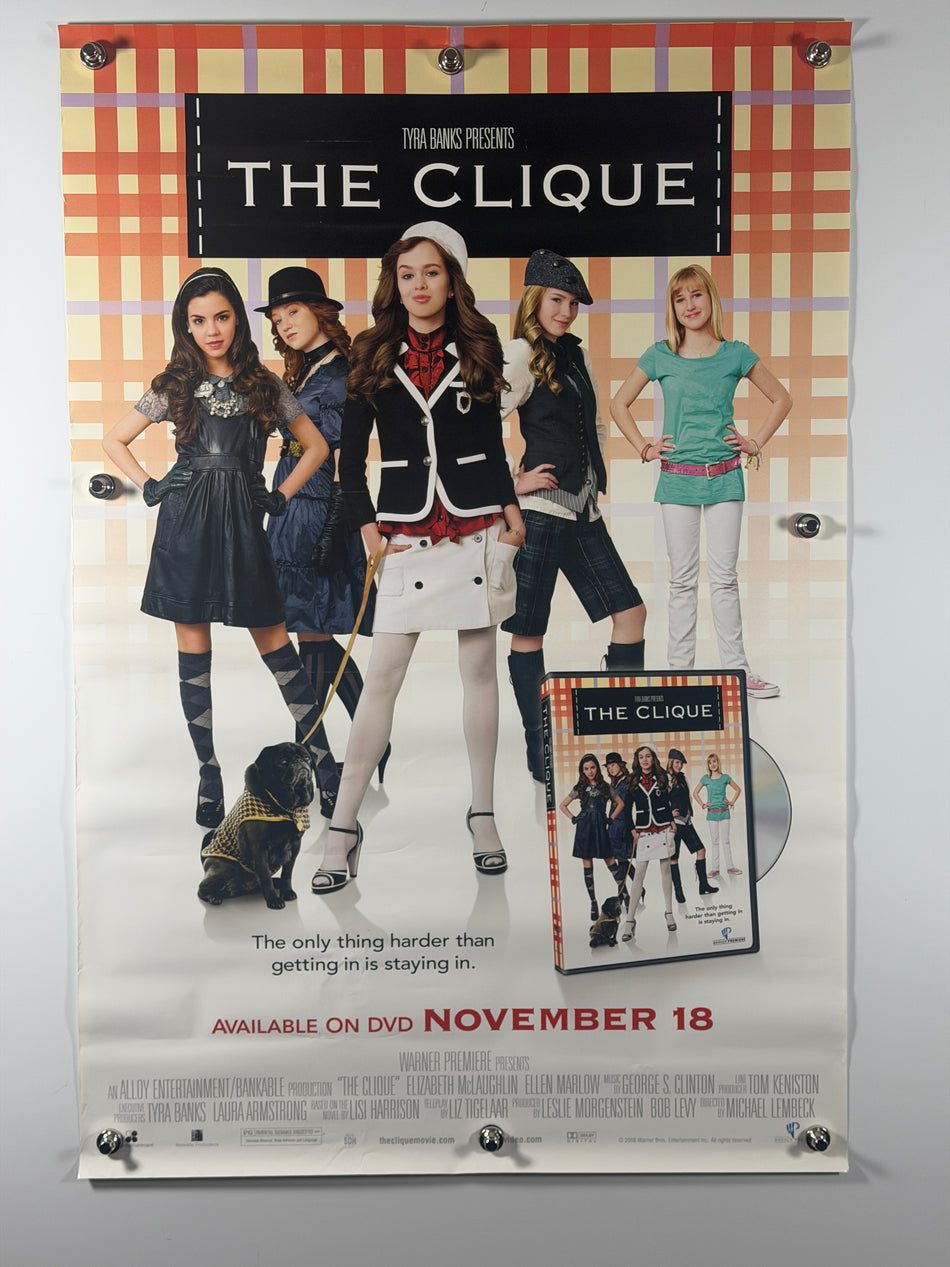 The Clique 2008 Original Home Video Poster 27x40 SS Rolled Tyra Banks Elizabeth McLaughlin - Joe's Geek VLT
