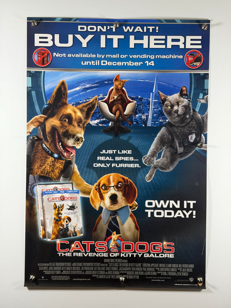 Cats & Dogs: The Revenge of Kitty Galore 2010 Original Home Video Poster 27x40 SS Rolled - Joe's Geek VLT