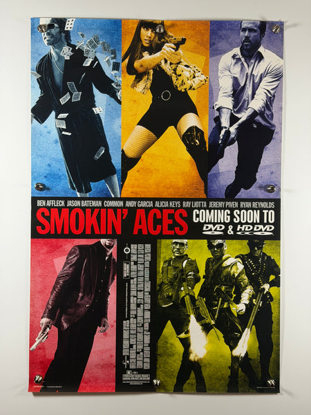 Smokin’ Aces 2007 Original Home Video Poster 27x40 SS Rolled Ryan Reynolds Ben Affleck - Joe's Geek VLT