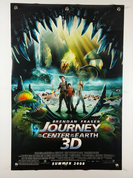 Journey to the Center of the Earth 3D 2008 Original Movie Poster 27x40 DS Rolled Brendan Fraser - Joe's Geek VLT
