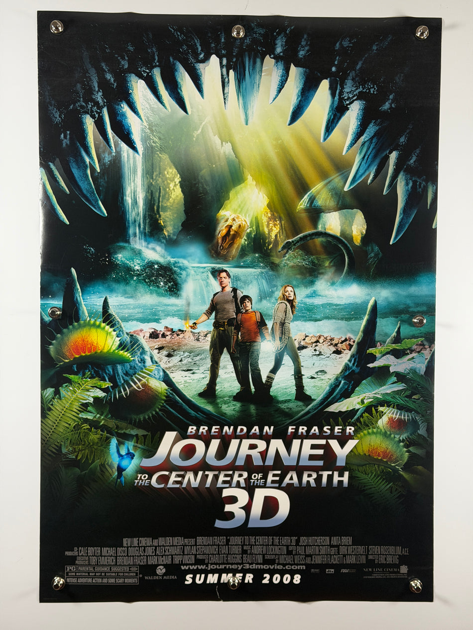 Journey to the Center of the Earth 3D 2008 Original Movie Poster 27x40 DS Rolled Brendan Fraser - Joe's Geek VLT