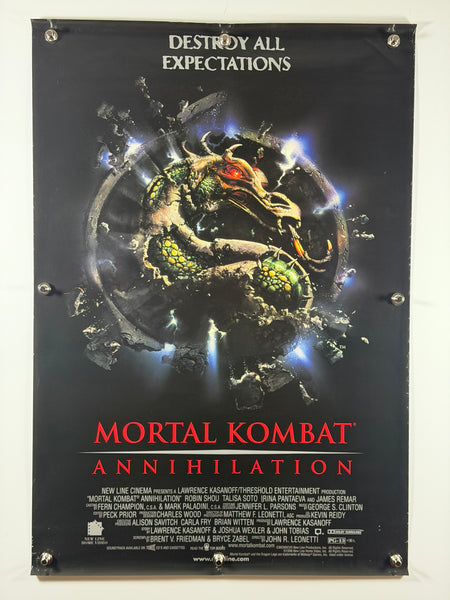 Mortal Kombat Annihilation 1997 Original Movie Poster 27x40 SS Rolled Robin Shou - Joe's Geek VLT