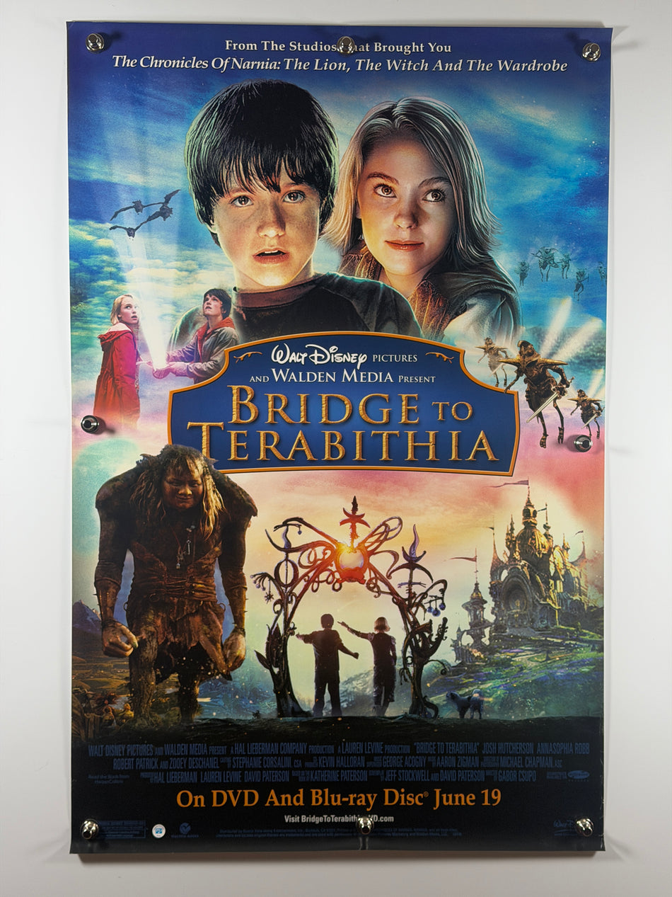 Bridge to Terabithia 2007 Original Home Video Poster 27x40 SS Rolled Josh Hutcherson AnnaSophia Robb