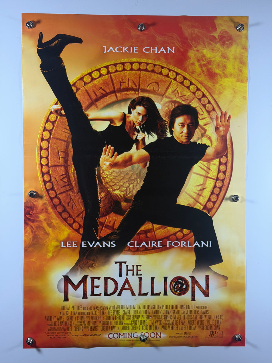 The Medallion 2003 Original Movie Poster 27x40 DS Rolled Jackie Chan Claire Forlani