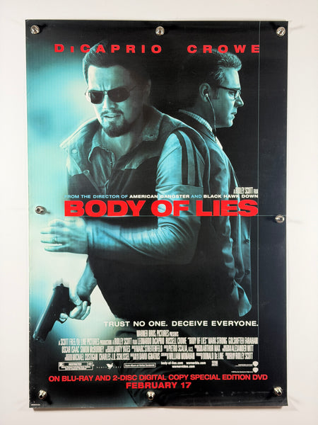 Body of Lies 2008 Original Home Video Poster 27x40 SS Rolled Leonardo DiCaprio Russell Crowe - Joe's Geek VLT