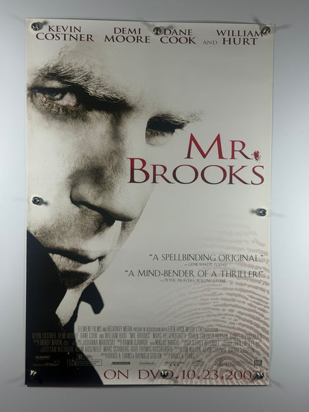 Mr. Brooks 2007 Original Home Video Poster 27x40 SS Rolled Kevin Costner Demi Moore - Joe's Geek VLT
