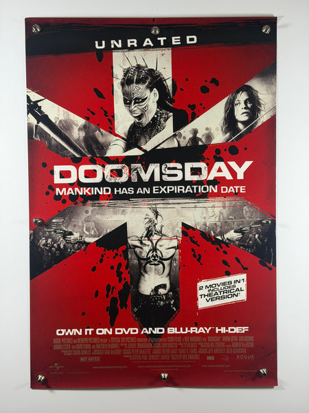 Doomsday 2008 Original Home Video Poster 27x40 SS Rolled Unrated Rhona Mitra - Joe's Geek VLT