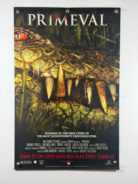 Primeval 2007 Original Home Video Poster 27x40 SS Rolled Dominic Purcell Orlando Jones - Joe's Geek VLT