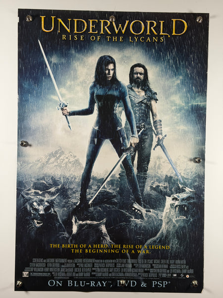 Underworld Rise of the Lycans 2009 Original Home Video Poster 27x40 SS Rolled Michael Sheen Rhona Mitra - Joe's Geek VLT