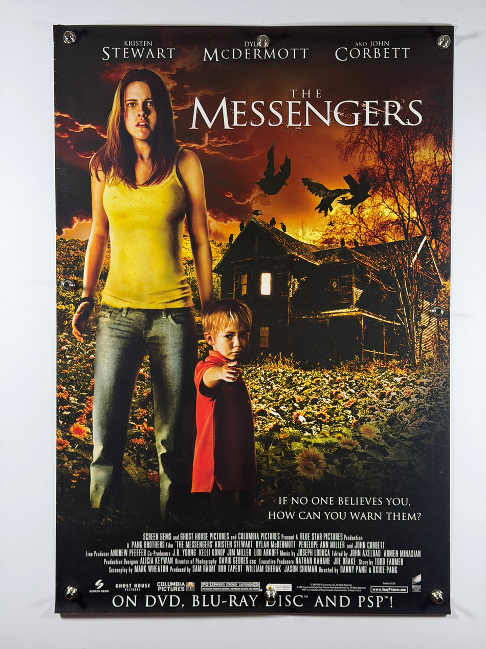 The Messengers 2007 Original Home Video Poster 27x40 SS Rolled Kristen Stewart Dylan McDermott