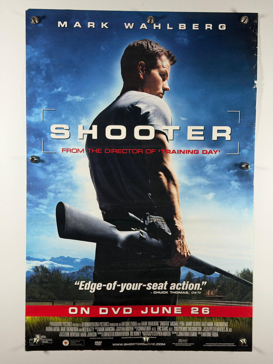 Shooter 2007 Original Home Video Poster 27x40 SS Rolled Mark Wahlberg - Joe's Geek VLT