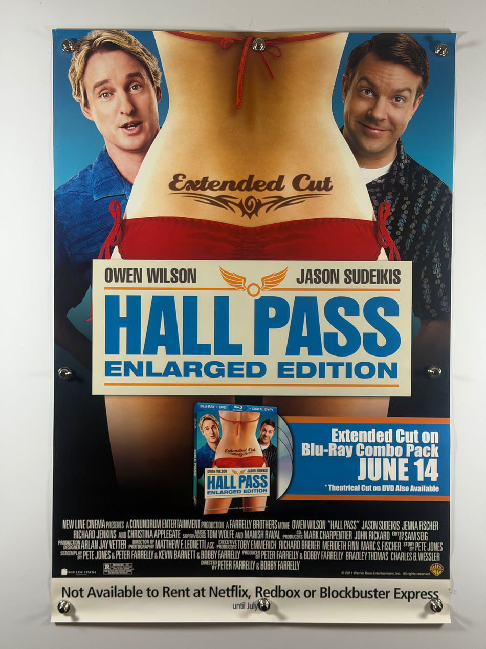 HALL PASS 2011 Original Movie Poster 27x40 DS Rolled Owen Wilson Jason Sudeikis - Joe's Geek VLT